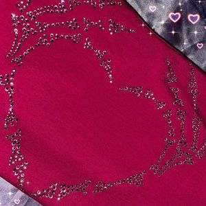 ✨PINK SKELETON RHINESTONE TANK TOP✨